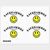 MMS: Backgammon Rechthoekige Sticker (Vel)