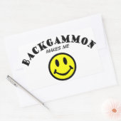 MMS: Backgammon Rechthoekige Sticker (Envelop)