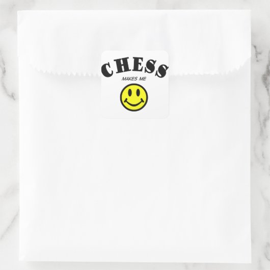 MMS: Chess Vierkante Sticker (Tas)
