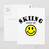 MMS: Skiing Briefkaart (Voorkant / Achterkant)