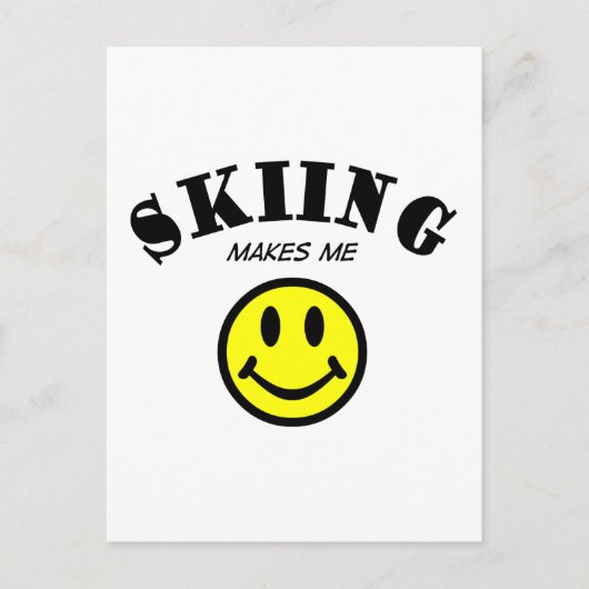 MMS: Skiing Briefkaart (Voorkant)
