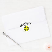 MMS: Softball Ronde Sticker (Envelop)