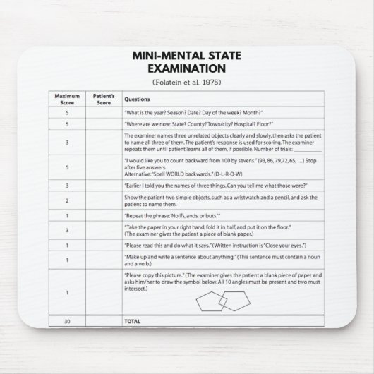 MMSE MUISMAT (Voorkant)