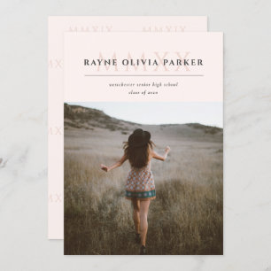 MMXX Roman cijfer 2020 Aankondiging van het Afstud