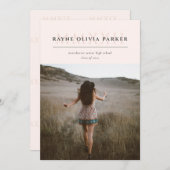 MMXXII Romeins cijfer 2022 Afstudeer aankondiging (Voorkant / Achterkant)