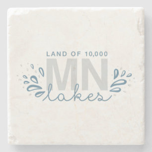 MN 10.000 Lakes Splash-Onderzetter Stenen Onderzetter