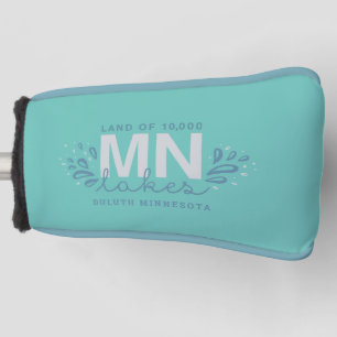 MN 10K Lakes Splash Blauwgroen Golf Head Hoesje Golfheadcover