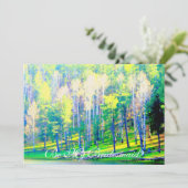 M'n bruidgroen bos kaart (Staand voorkant)