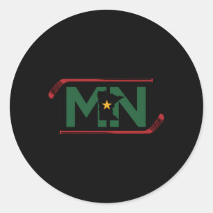 MN de staat Hockey Ronde Sticker
