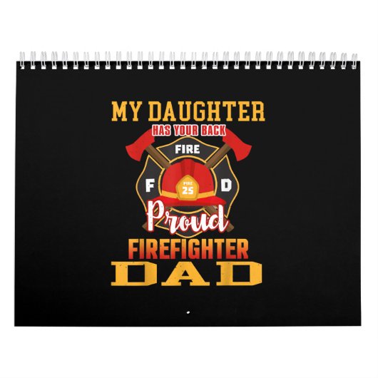 M'n dochter heeft je achterpootbrandweervader. kalender (Hoes)