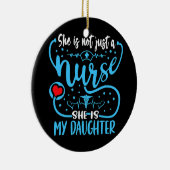 M'n dochter is een verpleegster die haar vader hee keramisch ornament (Rechts)