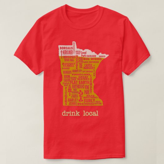 MN Drink Lokale T T-shirt (Design voorkant)