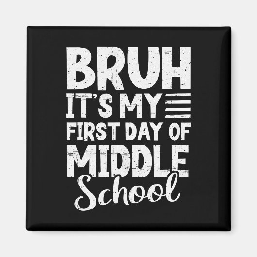 M'n eerste dag op de middelbare school, terug naar magneet (Voorkant)