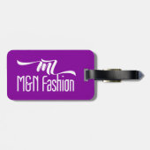 MN Fashion - Paarse Bagagelabel (Achterkant horizontaal)