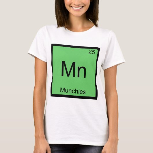 Mn - Grappige Chemie Element Symbool T-Shirt (Voorkant)