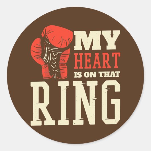 M'n hart ligt op die ring. ronde sticker (Voorkant)