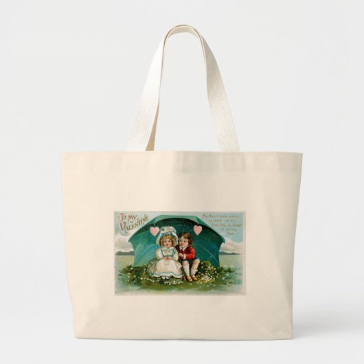 M'n hart slaat... grote tote bag (Voorkant)