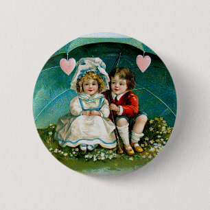 M'n hart slaat... ronde button 5,7 cm