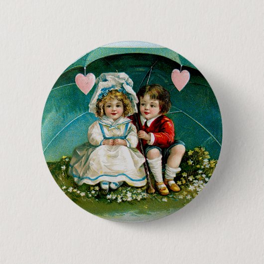 M'n hart slaat... ronde button 5,7 cm (Voorkant)