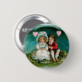 M'n hart slaat... ronde button 5,7 cm (Voorkant /achterkant)