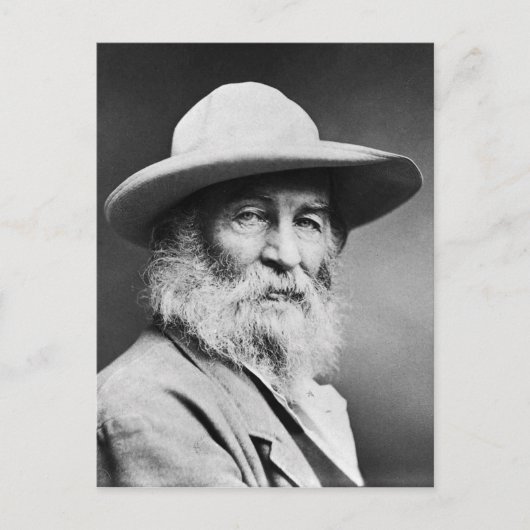 M'n kapitein. Walt Whitman Briefkaart (Voorkant)