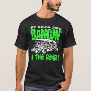 M'n kikkertje graft 't Bangin in de achterste ontt T-shirt
