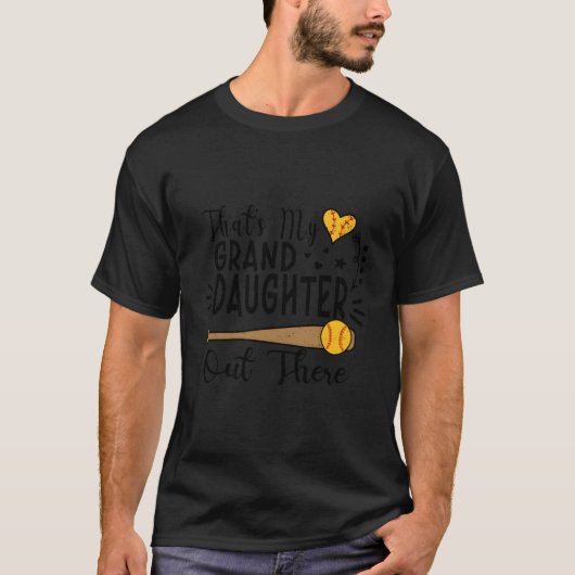 M'n kleindochter daar Softbal Oma Gr T-shirt (Voorkant)