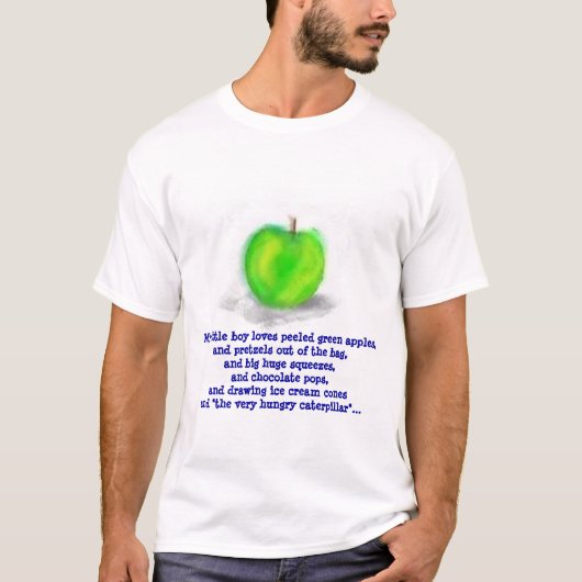 M'n kleine jongen houdt van groene schil... T-shirt (Voorkant)