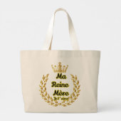 M'n koningin grote tote bag (Achterkant)