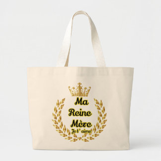 M'n koningin grote tote bag
