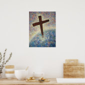 M'n kruis (oorspronkelijke olie verven) poster (Keuken)