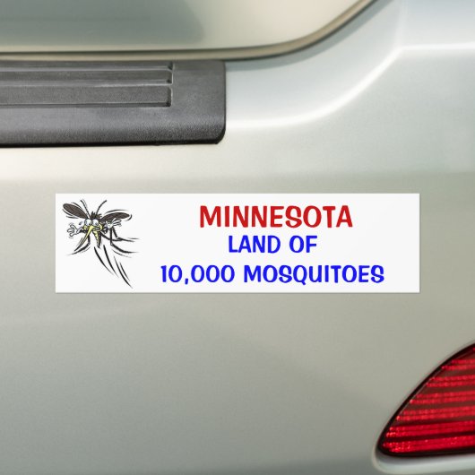 MN Land van 10.000 Bumpersticker (Op auto)