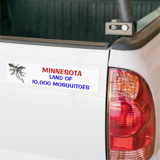 MN Land van 10.000 Bumpersticker (Op Truck)