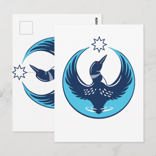 MN Loon Rising Briefkaart (Voorkant / Achterkant)