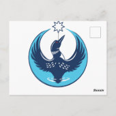 MN Loon Rising Briefkaart (Achterkant)