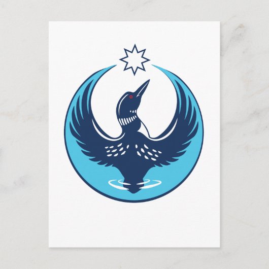 MN Loon Rising Briefkaart (Voorkant)