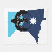 MN Loon Rising - MN Staatsvlag Fleece Deken (Voorkant (Horizontaal))