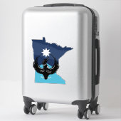 MN Loon Rising - MN Staatsvlag Sticker (Koffer)