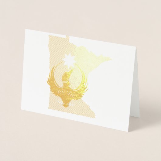 MN Loon Rising - MN State flag Folie Kaarten (Voorkant)