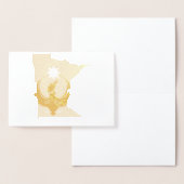 MN Loon Rising - MN State flag Folie Kaarten (Display)