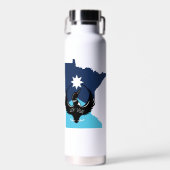 MN Loon Rising - MN State flag Waterfles (Voorkant)