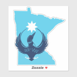 MN Loon Rising Sticker