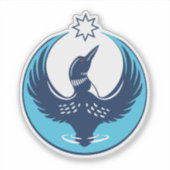 MN Loon stijgt Sticker (Voorkant)