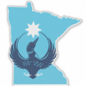 MN Loon stijgt Sticker (Voorkant)