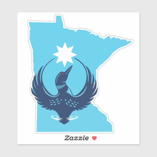 MN Loon stijgt Sticker (Vel)