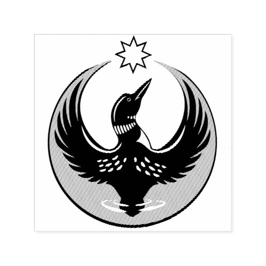 MN Loon stijgt Zelfinktende Stempel (Design)