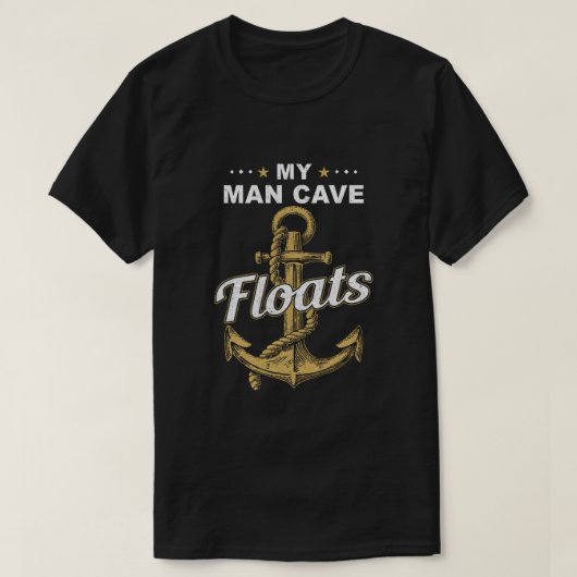 M'n Man beveegt boat Wife's zeeman T-shirt (Design voorkant)