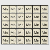Mn - Mayonnaise Condition Chemistry Periodic Table Cadeaupapier (Vlak)
