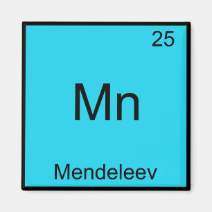 Mn - Mendeleev Grappig Element Chemie Symbool T-sh Magneet