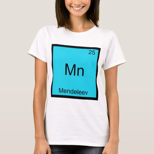 Mn - Mendeleev Grappig Element Chemie Symbool T-sh T-shirt (Voorkant)